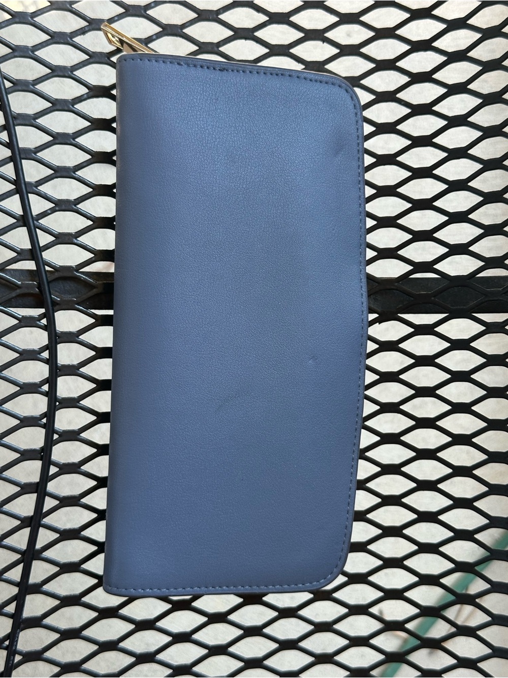 Classic Navy Zip-Around Women's Wallet